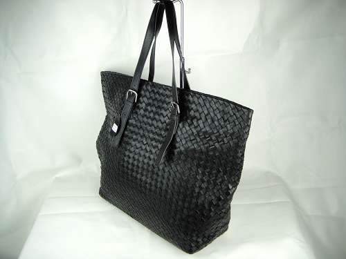 Bottega Veneta Lambskin Tote Bag 1027 black